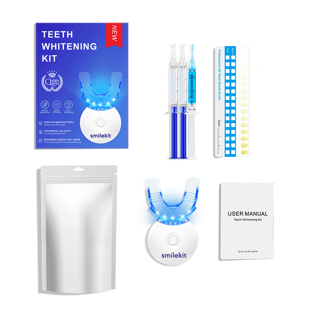 Teeth Whitening Foam - 歯のホワイトニングキット - 35% カルバミド過酸化物を含む 5X LED