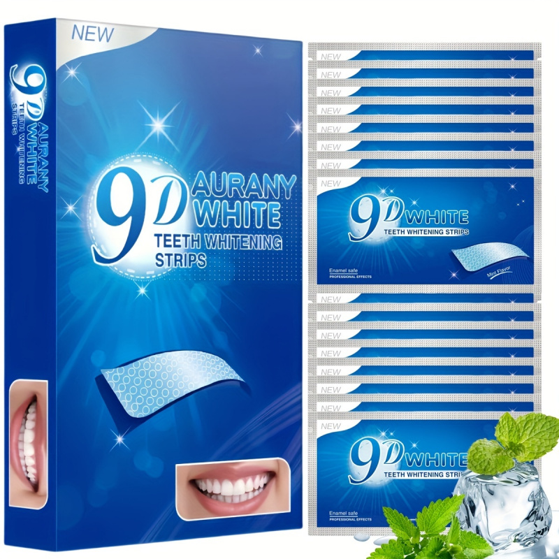 Teeth Whitening Foam - 9D Aurany ホワイト歯ホワイトニング ストリップ 21 ペア、6%