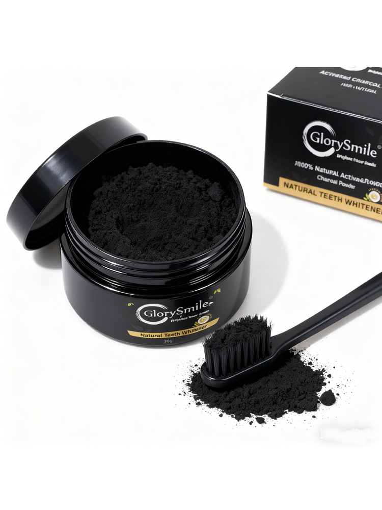 Whitening Powder Activated - グロリースマイル活性炭歯磨き粉、炭歯磨き粉、ココナッツ殻活性炭粉