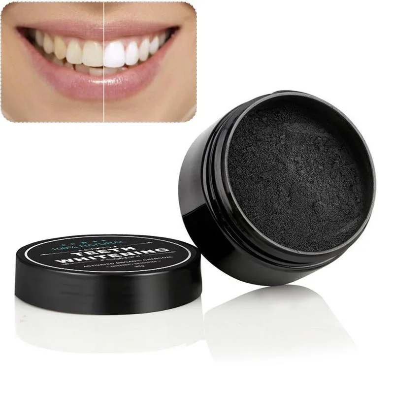Whitening Powder Activated - 食品グレードの歯磨き粉、活性炭歯のホワイトニング製品、活性炭で歯をきれいにする、黒炭粉
