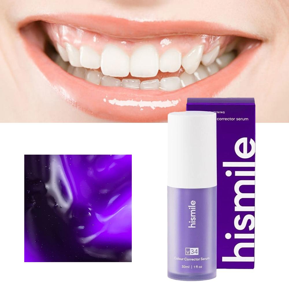 ヒスマイルV34 ブライトニングパープル歯磨き粉 ホワイトニ - Teeth Whitening Foam のレビューと価格