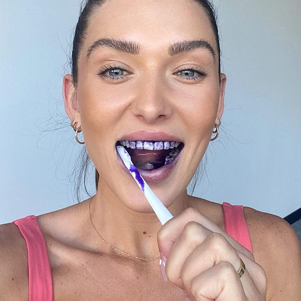 ヒスマイルV34 ブライトニングパープル歯磨き粉 ホワイトニ - Teeth Whitening Foam のレビューと価格