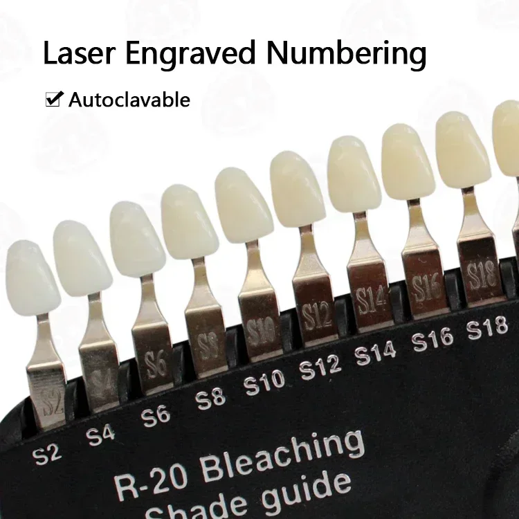 プロフェッショナル歯のホワイトニング漂白シェードガイド/20 - Teeth Whitening Shade Guide のレビューと価格