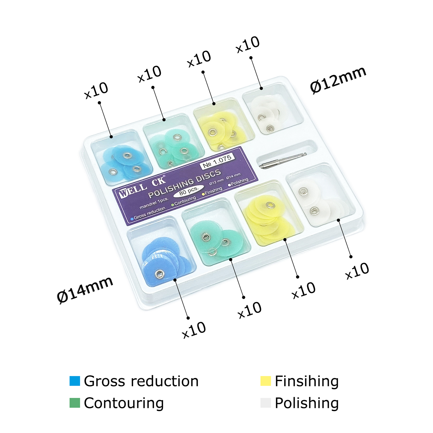 よく CK 40/80 個歯科研磨ディスク総削減輪郭マンドレ - Whitening Teeth Dentist のレビューと価格