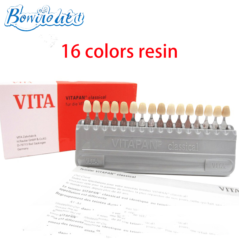 VITA 16 色歯の色見本ガイド歯科ホワイトニング研磨キッ - Teeth Whitening Shade Guide のレビューと価格