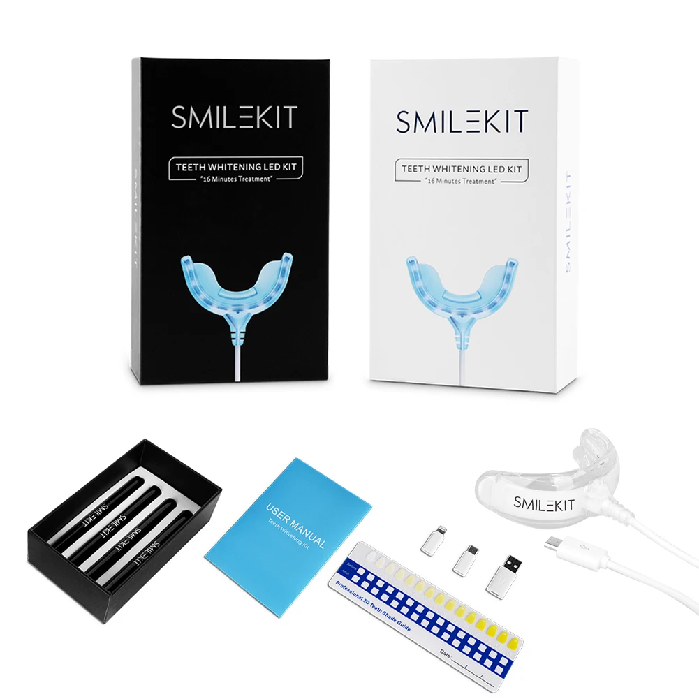 インテリジェントタイマー付き歯のホワイトニングキット,16個 - Teeth Whitening Device のレビューと価格