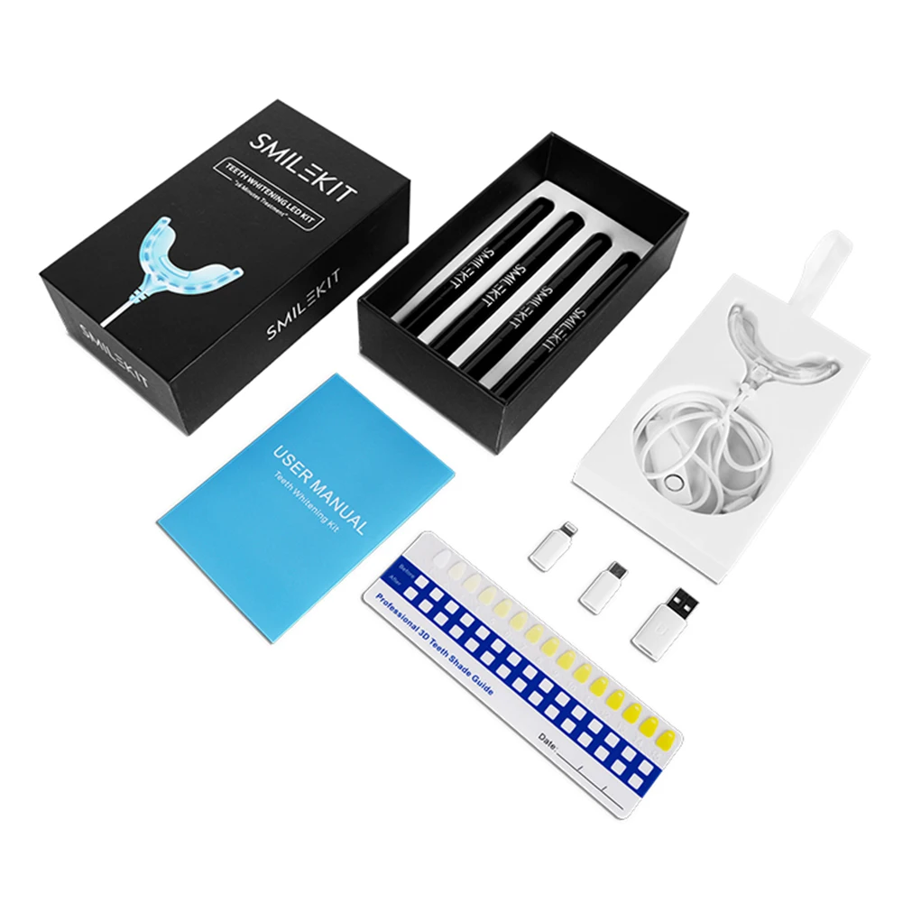 インテリジェントタイマー付き歯のホワイトニングキット,16個 - Teeth Whitening Device のレビューと価格