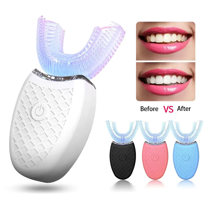 柔らかい毛 U 字型スマート歯ホワイトニング防水プロフェッシ - Teeth Whitening Device のレビューと価格