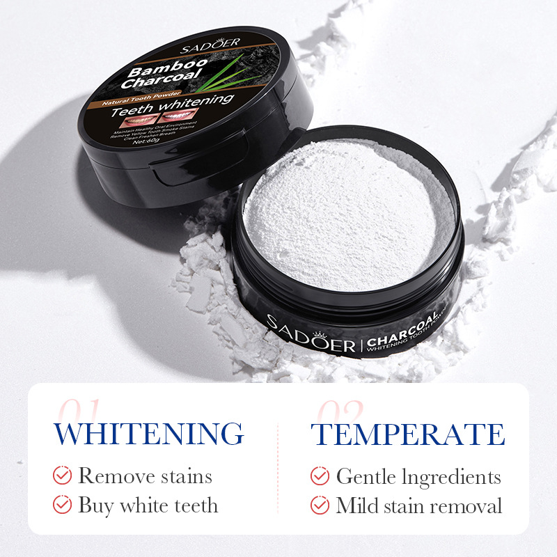 竹炭活性炭ホワイトニング歯ホワイトニングパウダークリーニング - Whitening Powder Activated のレビューと価格