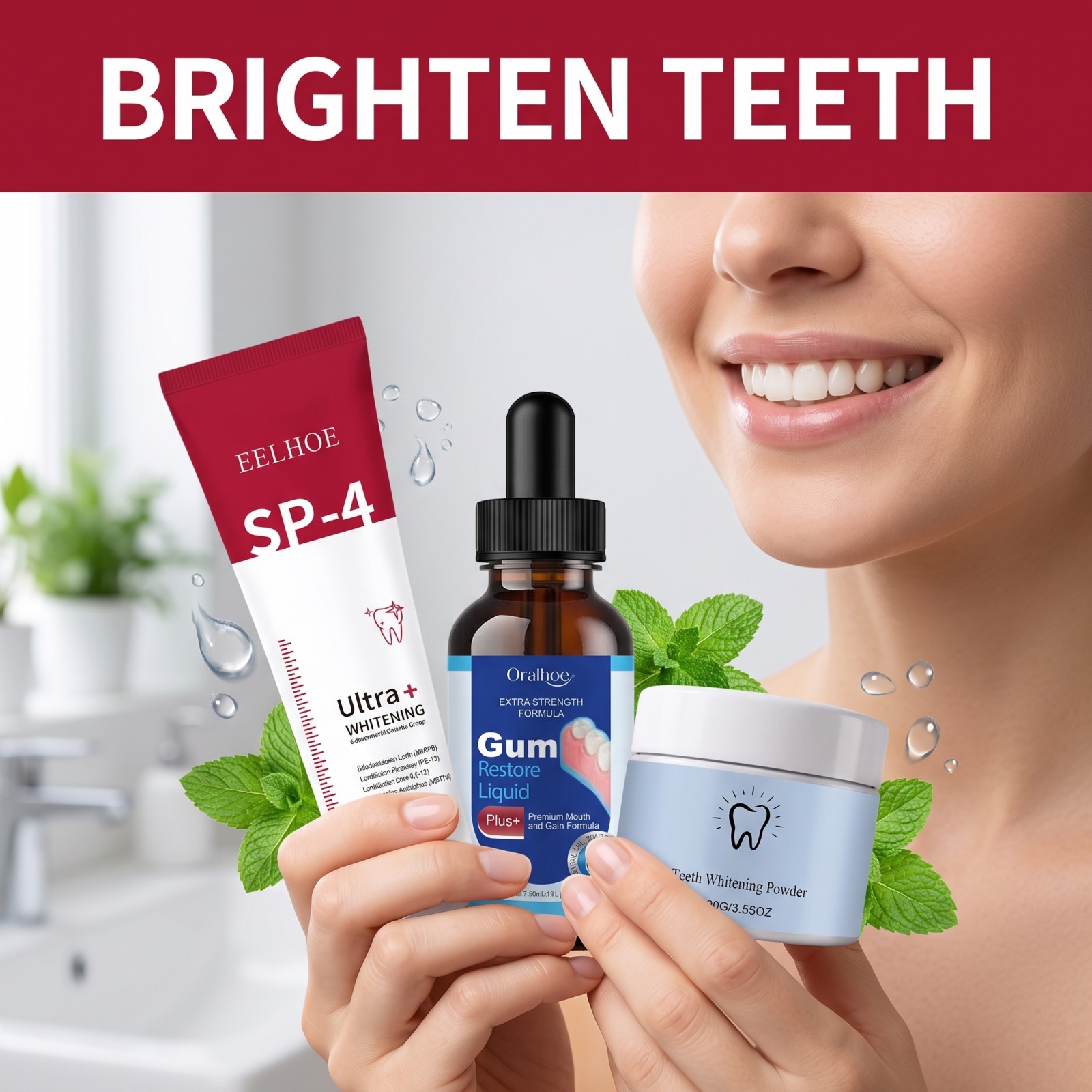 オーラルケアコンボセット ホワイトニング歯磨き粉 マウスウォ - Teeth Whitening Foam のレビューと価格