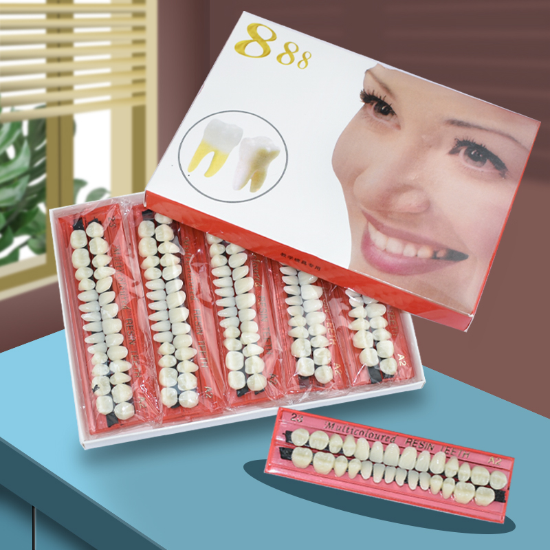 28 歯歯科用樹脂義歯セット 3D シェードガイドカラーコン - Teeth Whitening Shade Guide のレビューと価格