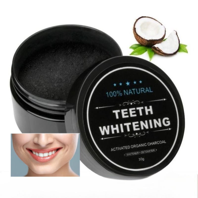 1 ボックス活性炭歯ホワイトニングパウダー、木炭歯クリーニン - Whitening Powder Activated のレビューと価格