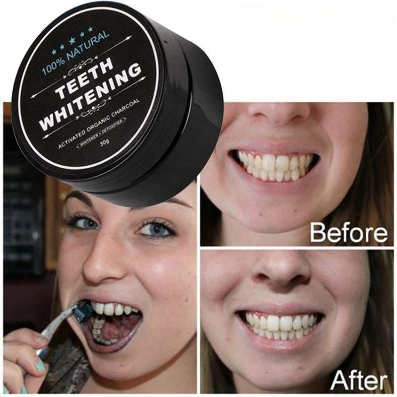1 ボックス活性炭歯ホワイトニングパウダー、木炭歯クリーニン - Whitening Powder Activated のレビューと価格