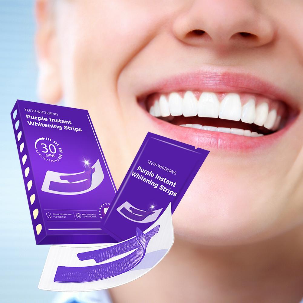  Smilekit 歯のホワイトニングストリップ パープル - Teeth Whitening Bleach のレビューと価格