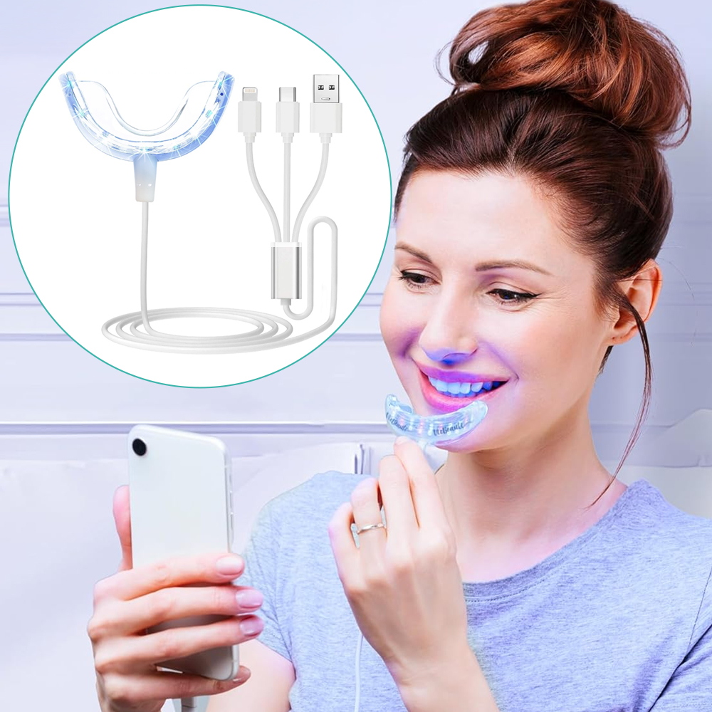 歯のホワイトニング アクセラレーター ライト、16 倍強力な - Teeth Whitening Led Light のレビューと価格