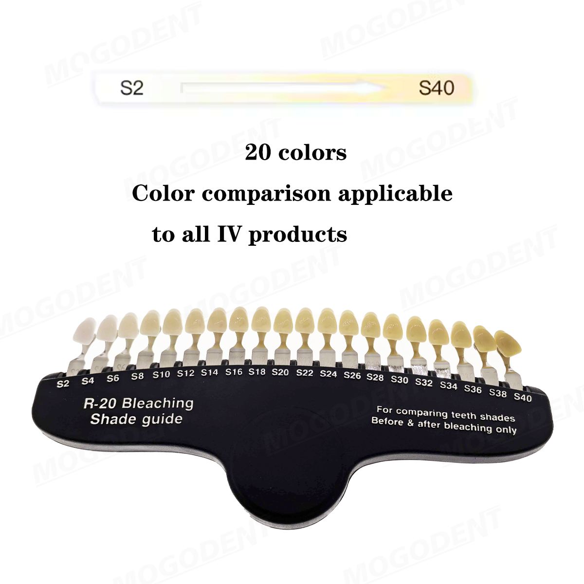 3Dマスターデンタルホワイトニング比較ガイド比色歯型プレート - Teeth Whitening Shade Guide のレビューと価格