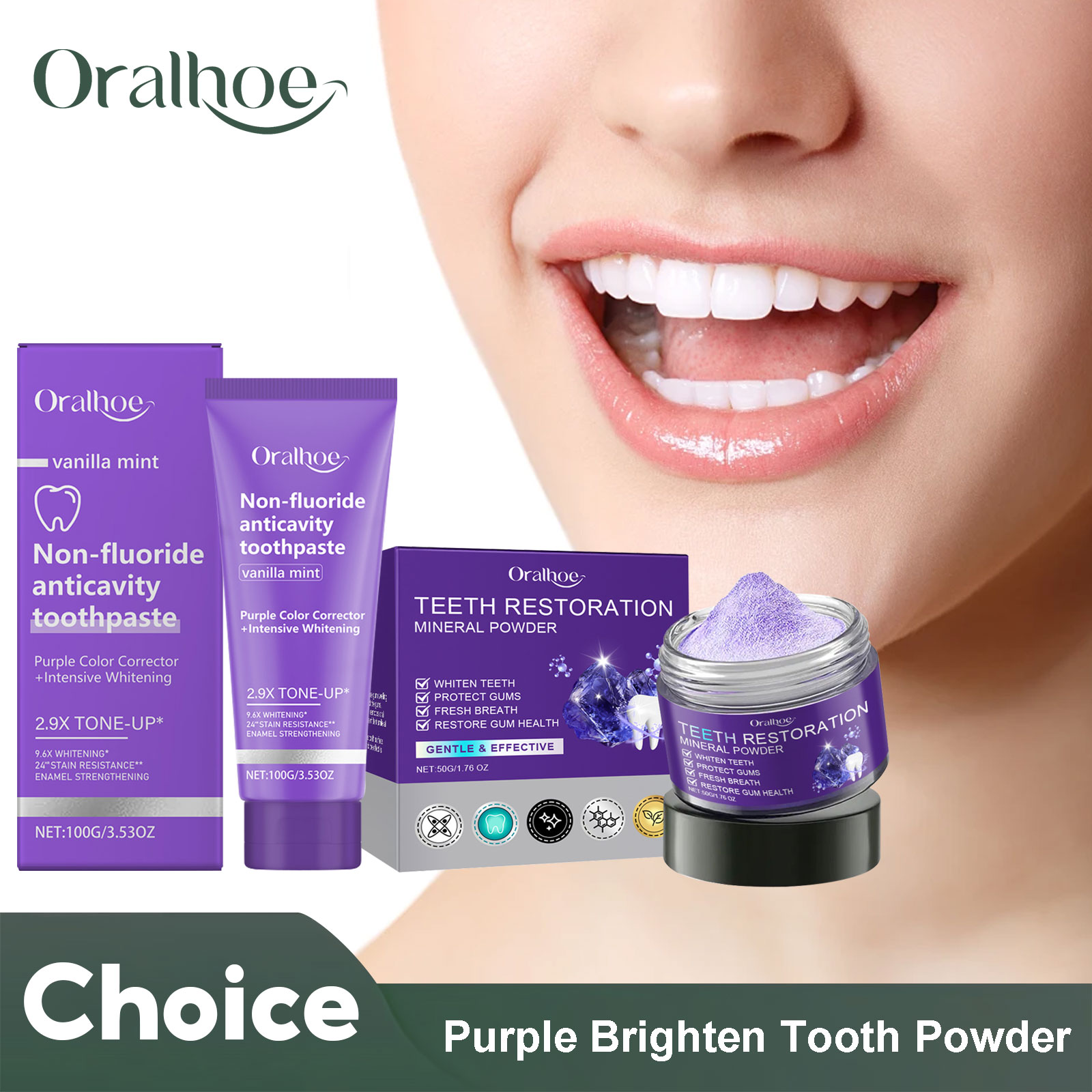 歯の修復ミネラルパウダー,歯のホワイトニング,汚れの除去,口 - Teeth Whitening Foam のレビューと価格