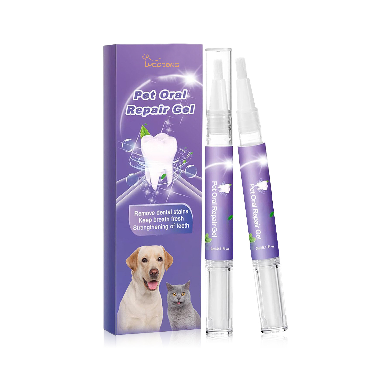 ペット口腔修復ジェル子犬歯石除去消臭剤白くする猫犬歯ステイン - Teeth Whitening Foam のレビューと価格