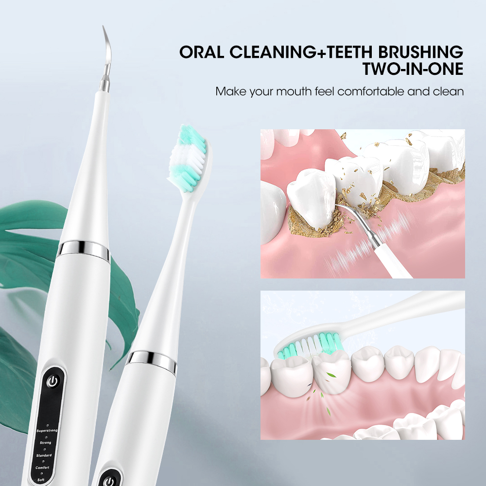 電気音波歯科歯石スケーラー 5 モード口腔歯歯石除去プラーク - Whitening Teeth Dentist のレビューと価格
