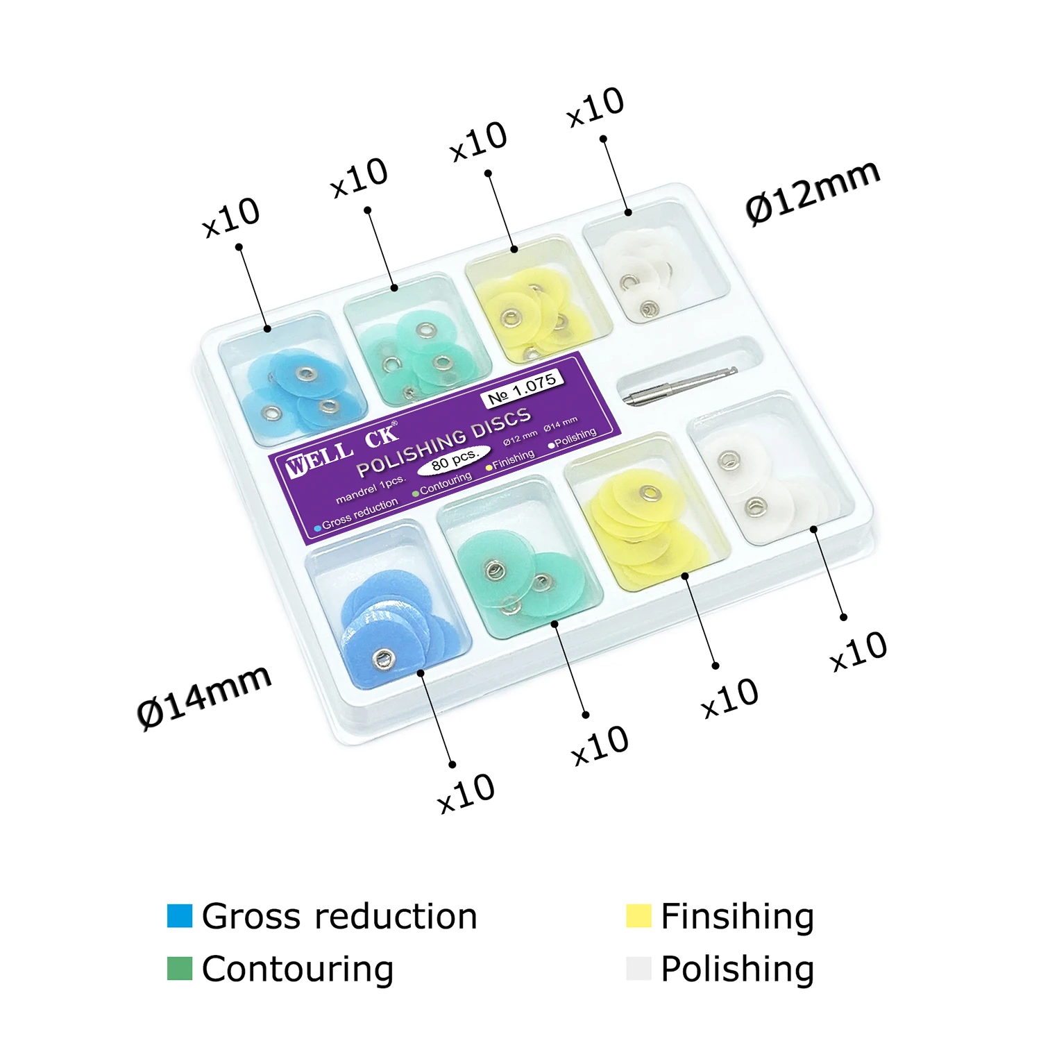 WELLCK 歯科研磨ディスク総減少輪郭マンドレル消耗品スト - Whitening Teeth Dentist のレビューと価格